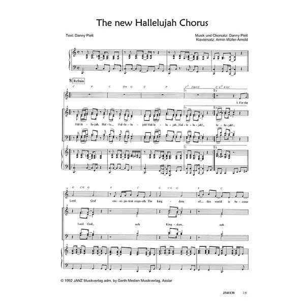 Produktbild des Artikels The New Hallelujah Chorus (Noten - Download)