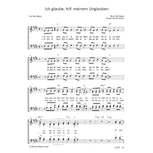 Produktbild des Artikels Ich glaube, hilf meinem Unglauben (Noten - Download)