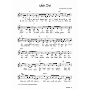 Produktbild des Artikels Mein Ziel (Noten - Download)