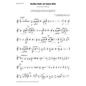 Produktbild des Artikels Großer Gott, wir loben dich (Noten - Download)