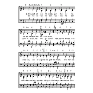 Produktbild des Artikels Wie groß ist des Allmächtgen Güte (Noten - Download)