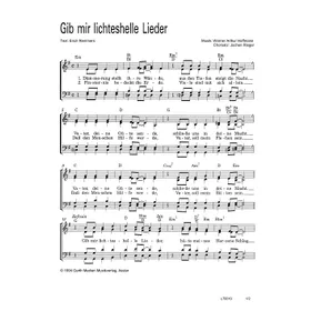 Produktbild des Artikels Gib mir lichteshelle Lieder (Noten - Download)