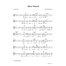Produktbild des Artikels Dieser Mensch (Noten - Download)