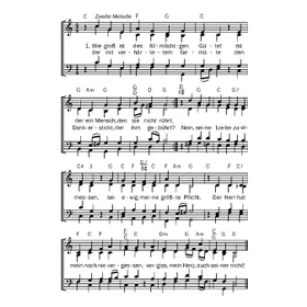 Produktbild des Artikels Wie groß ist des Allmächtgen Güte (Noten - Download)