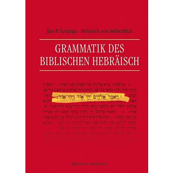 Produktbild des Artikels Grammatik des biblischen Hebräisch (Buch - Hardcover)
