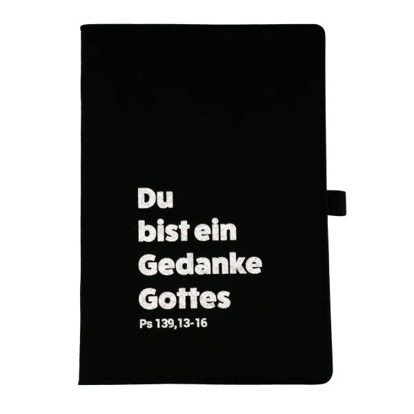 Produktbild des Artikels Notizbuch Filz A5 - schwarz (Schreibwaren - Hardcover)