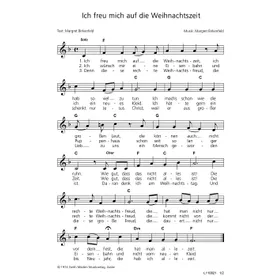 Produktbild des Artikels Ich freu mich auf die Weihnachtszeit (Noten - Download)