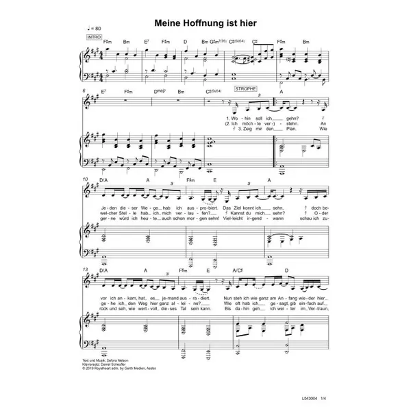 Produktbild des Artikels Meine Hoffnung ist hier (Noten - Download)