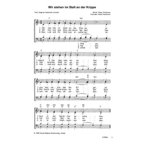 Produktbild des Artikels Wir stehen im Stall an der Krippe (Noten - Download)