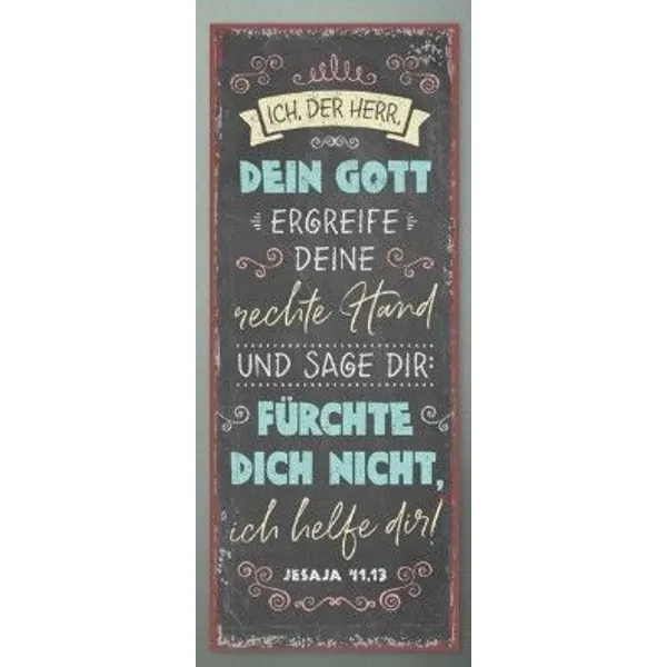 Produktbild des Artikels Metallschild lang - Ich, der Herr ()