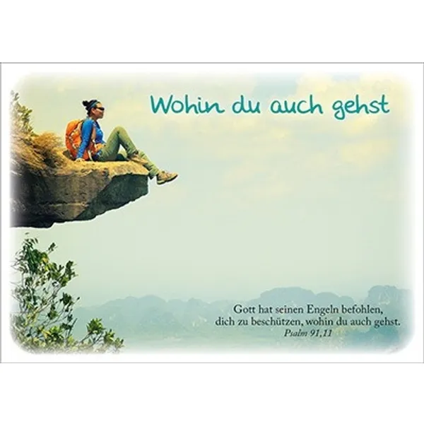 Produktbild des Artikels Postkarten: Wohin du auch gehst, 4 Stück (Schreibwaren)