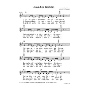 Produktbild des Artikels Jesus, Fels der Zeiten (Noten - Download)
