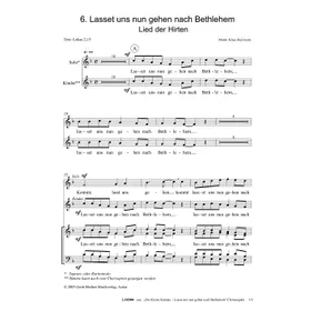 Produktbild des Artikels Lasset uns nun gehen nach Bethlehem (Noten - Download)
