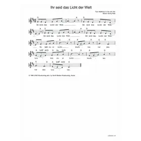 Produktbild des Artikels Ihr seid das Licht der Welt (Noten - Download)