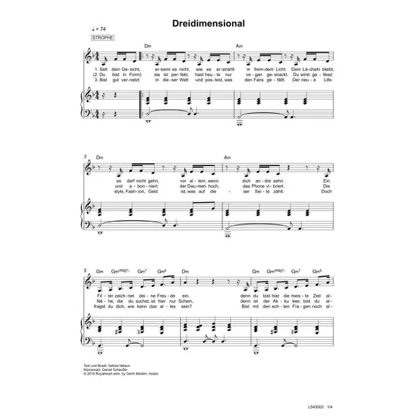 Produktbild des Artikels Dreidimensional (Noten - Download)