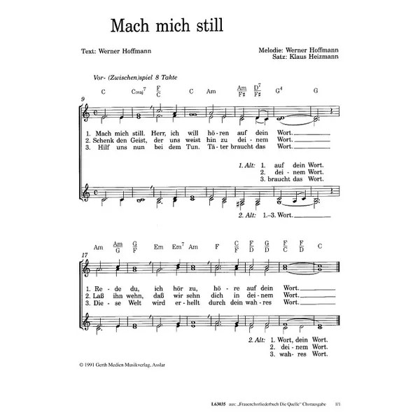 Produktbild des Artikels Mach mich still (Noten - Download)