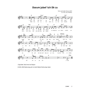 Produktbild des Artikels Darum jubel ich dir zu (Noten - Download)