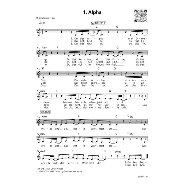 Produktbild des Artikels Alpha (Noten - Download)