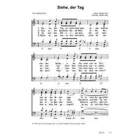 Produktbild des Artikels Siehe, der Tag (Noten - Download)