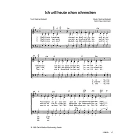 Produktbild des Artikels Ich will heute schon schmecken (Noten - Download)