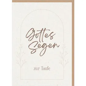Produktbild des Artikels Faltkarte "Gottes Segen zur Taufe" (Schreibwaren)