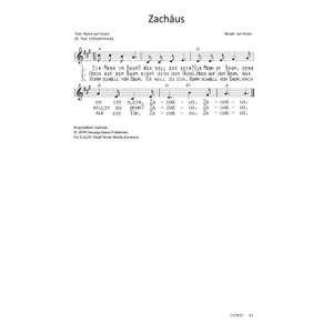 Produktbild des Artikels Zachäus (Noten - Download)