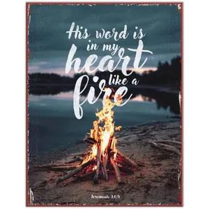 Produktbild des Artikels Metallschild groß - His word is in my heart ()