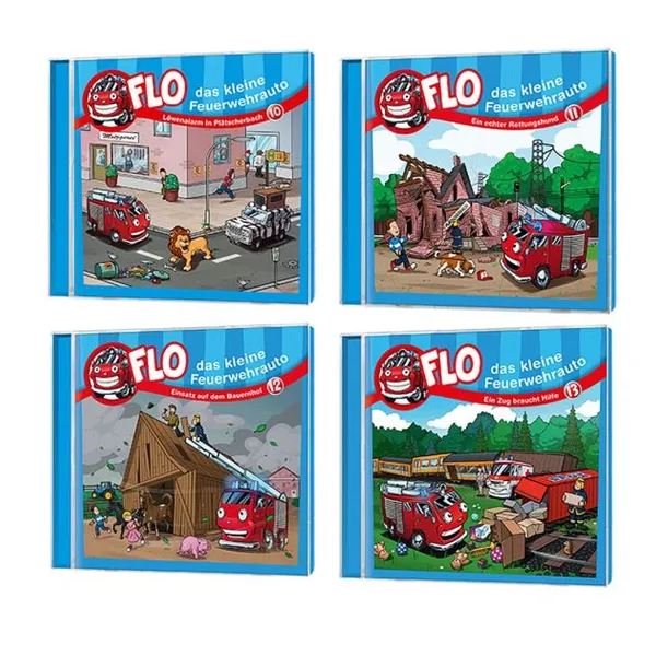 Produktbild des Artikels Flo - das kleine Feuerwehrauto - CD-Set 4 (Hörbuch/Hörspiel - CD)