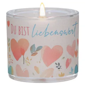 Produktbild des Artikels Windlicht LichtMomente "Du bist liebenswert" ()