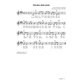 Produktbild des Artikels Fürchte dich nicht (Noten - Download)