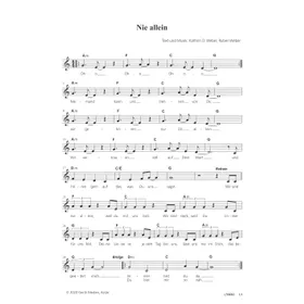 Produktbild des Artikels Nie allein (Noten - Download)