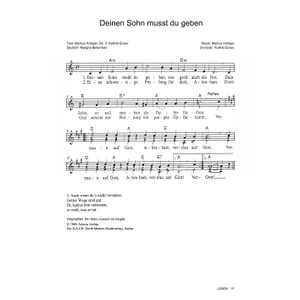 Produktbild des Artikels Deinen Sohn musst du geben (Noten - Download)
