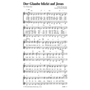 Produktbild des Artikels Der Glaube blickt auf Jesus (Noten - Download)