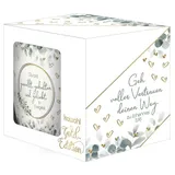 Stimmungsbild zu Tasse "Du bist gewollt, gehalten" (Gold-Edition)