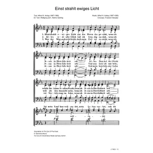 Produktbild des Artikels Einst strahlt ewiges Licht (Noten - Download)