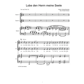 Produktbild des Artikels Lobe den Herrn meine Seele (Noten - Download)