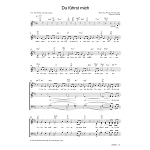 Produktbild des Artikels Du führst mich (Noten - Download)