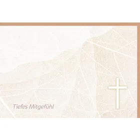 Produktbild des Artikels Faltkarte "Tiefes Mitgefühl" (Schreibwaren)