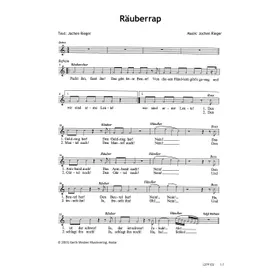 Produktbild des Artikels Räuberrap (Noten - Download)