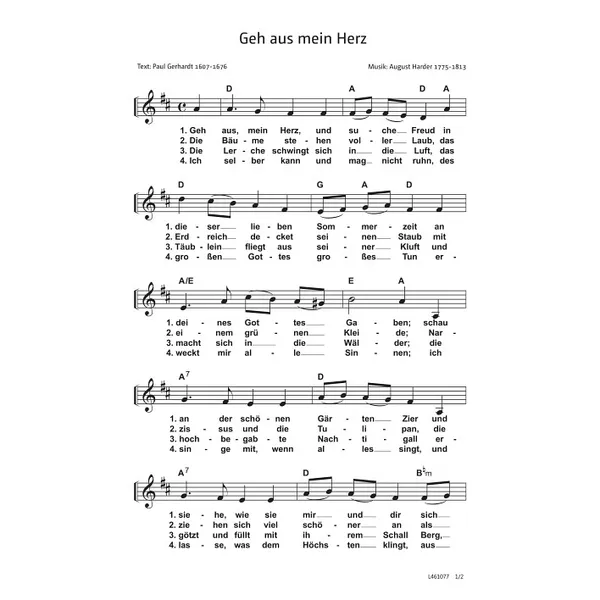 Produktbild des Artikels Geh aus mein Herz (Noten - Download)