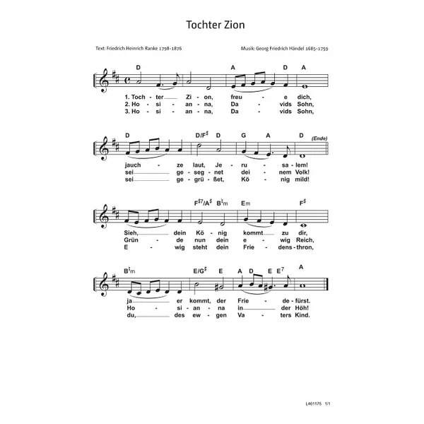 Produktbild des Artikels Tochter Zion (Noten - Download)