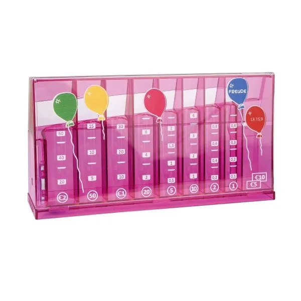 Produktbild des Artikels Spardose - Münzsortierer - Münzzähler - pink ()