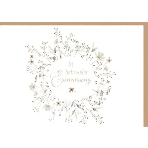 Produktbild des Artikels Faltkarte "In liebevoller Erinnerung" (Schreibwaren)