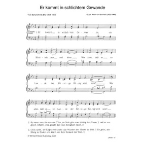 Produktbild des Artikels Er kommt in schlichtem Gewande (Noten - Download)