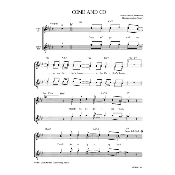 Produktbild des Artikels Come And Go (Noten - Download)
