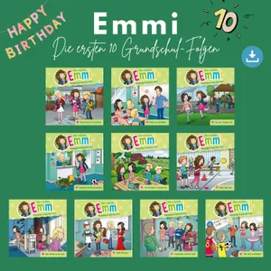 Produktbild des Artikels Emmi - Mutmachgeschichten für Kinder - Die ersten 10 Grundschul-Folgen (MP3-Hörspiel - Download)
