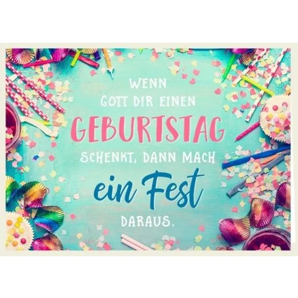 Produktbild des Artikels Faltkarte - Geburtstag (Schreibwaren)