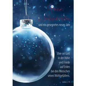 Produktbild des Artikels Faltkarte "Frohe Weihnachten" - Lukas 2,14 (Schreibwaren)