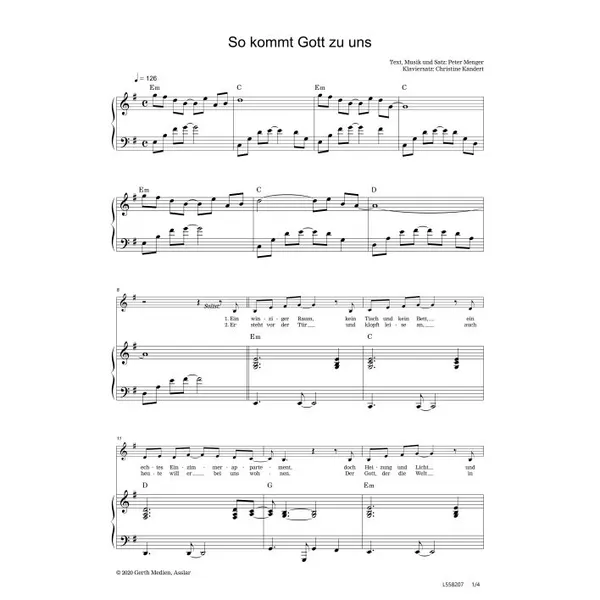 Produktbild des Artikels So kommt Gott zu uns (Noten - Download)