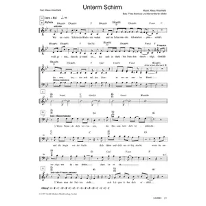 Produktbild des Artikels Unterm Schirm (Noten - Download)